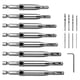 thumbnail image 3 of Juegos de brocas centrales, autocentrante Tapper Core Hole Puncher Herramientas de carpintería para puerta de pequeña sala 5/64 '' 7/64 '' 9/64 '', 3 of 5