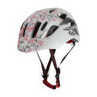 Ioensy - Casco De Bicicleta Para Niños, Resistente A Impactos, Portátil, Con Absorción De Impactos, Para Monopatín, Diseño Floral