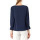 thumbnail image 3 of INSPIRE CHIC Blusa con Volantes para Mujer de Regreso a Clases Elegante para el Trabajo Cuello en V Manga Larga Top Elegante Azul Oscuro XL, 3 of 7