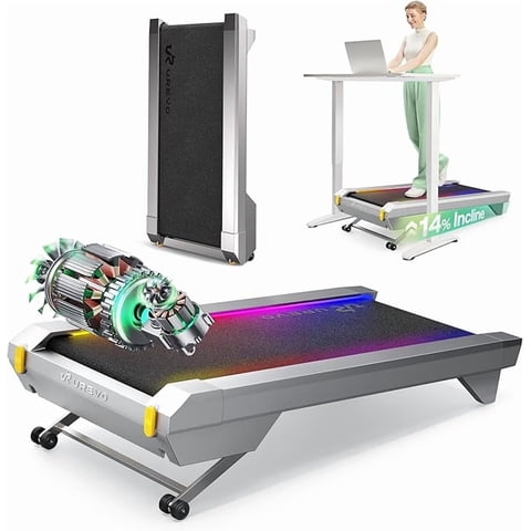 Urevo Cyberpad For Office– Almohadilla Inteligente Para Caminar Con 14% De Inclinación Automática