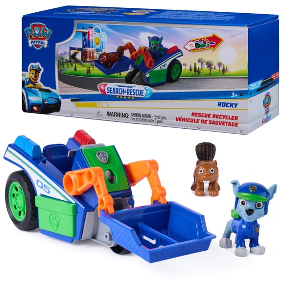 Vehículo de juguete Paw Patrol Search & Rescue Rocky con 2 figuras
