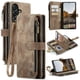 thumbnail image 1 of Funda CaseMe para Samsung Galaxy A57 5G, Funda Tipo Billetera para Mujer y Hombres, Moda Duradera de Cuero PU Magnético con Tapa, Correa, Correa de Muñeca, Cierre de Zíper, Tarjetero, Billetera,, 1 of 8