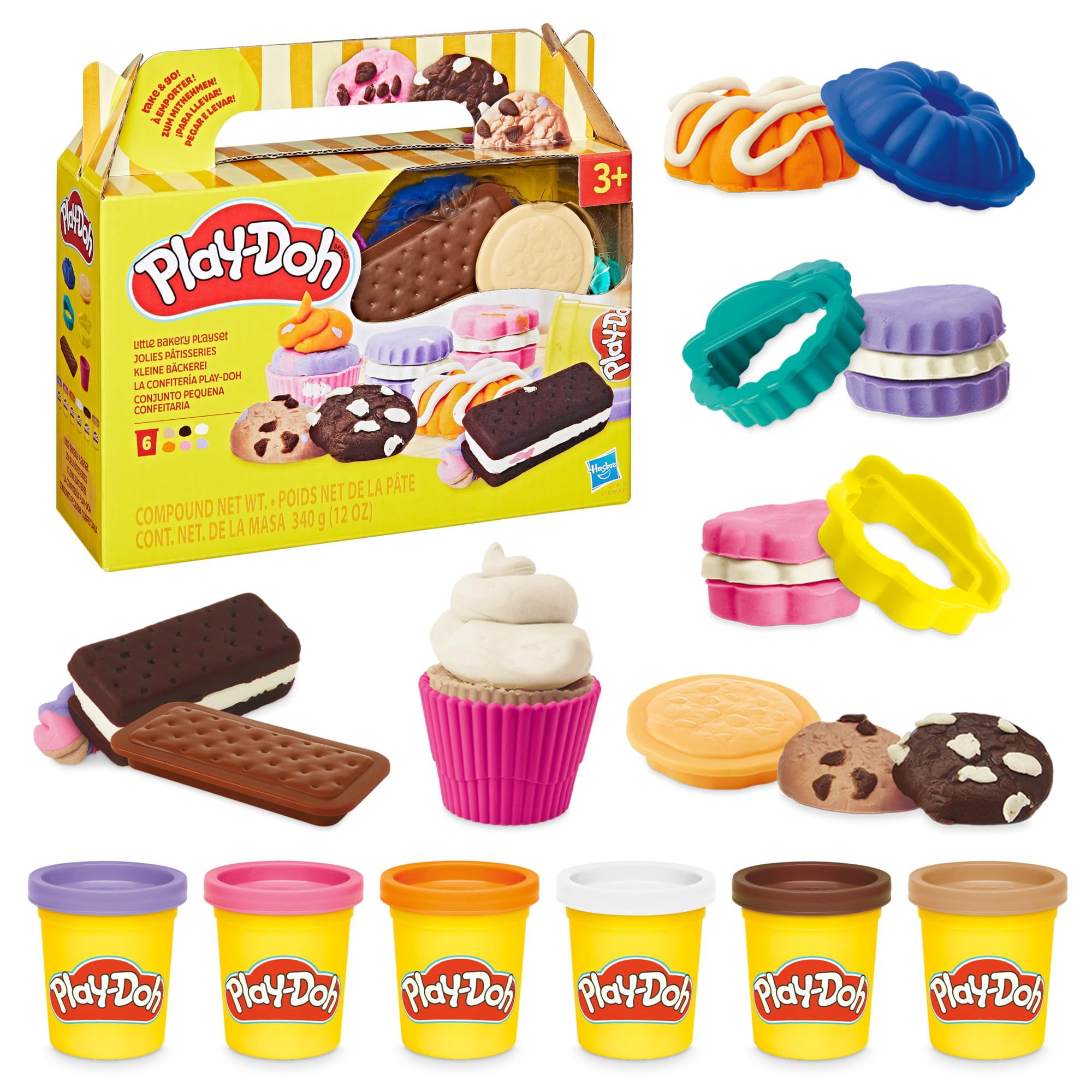Set De Juego Play-doh Pequeña Panadería - Juego De Dulces Para Niños +3 Años