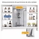 thumbnail image 3 of Mueble De Baño Organizador De 6 Repisas Con Espejo 90 x 12 x 70 cm Blanco, 3 of 4