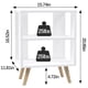 thumbnail image 2 of Mesa de Noche Moderna Aenuert Blanca de 2 Niveles, 2 of 7