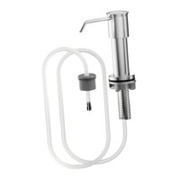 Bothyi - Dispensador De Jabón Para Platos, Herramientas, Dispensador De Loción Para Fregadero, Para Cafetería, Oficina, Cocina, Color Plateado