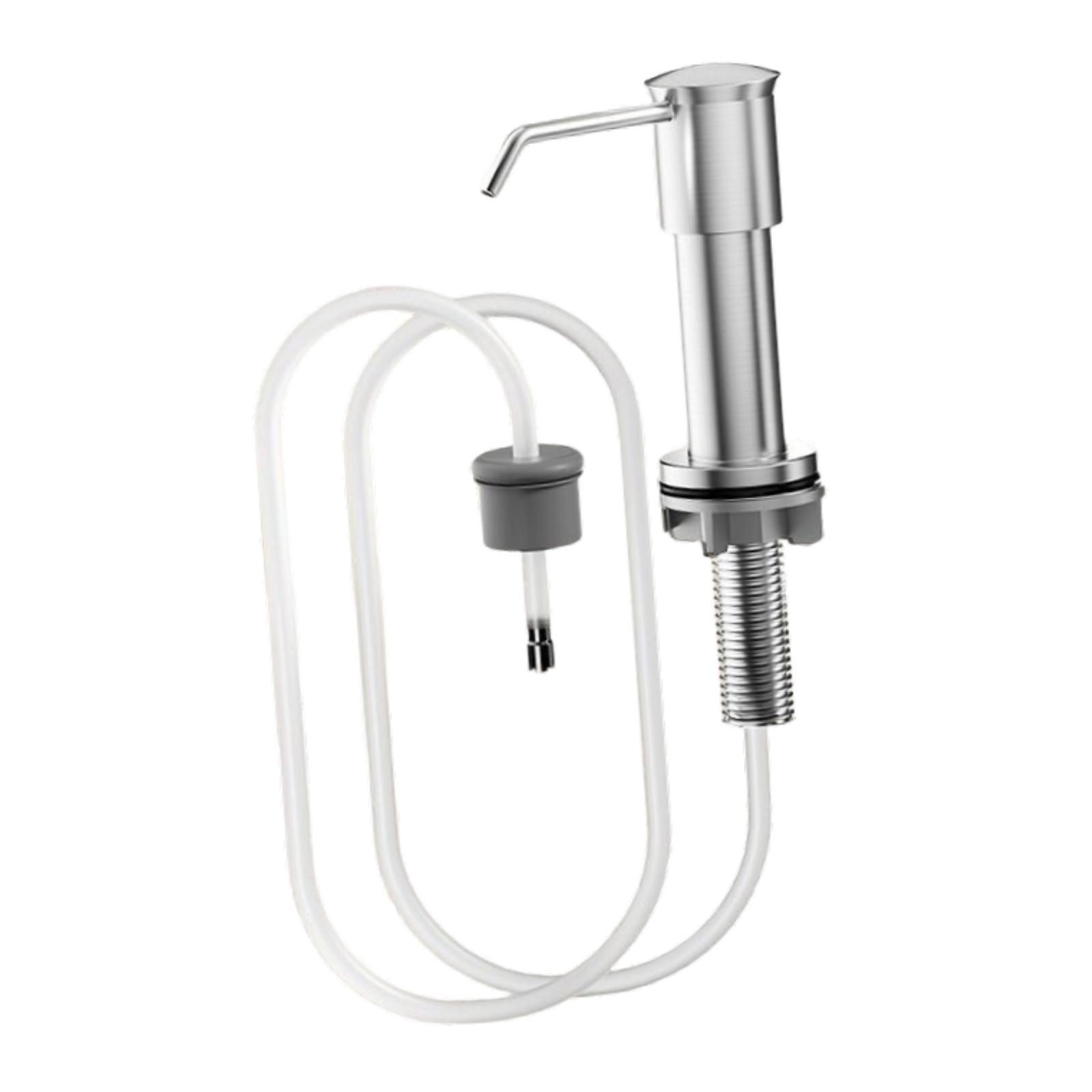 Bothyi - Dispensador De Jabón Para Platos, Herramientas, Dispensador De Loción Para Fregadero, Para Cafetería, Oficina, Cocina, Color Plateado