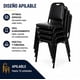 thumbnail image 4 of Silla Profesional Apilable Tapizada Negra, 4 of 6