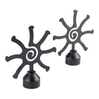 Metalhsa - Pack 2 Unidades Terminal Sun De Metal Negro 28 Mm