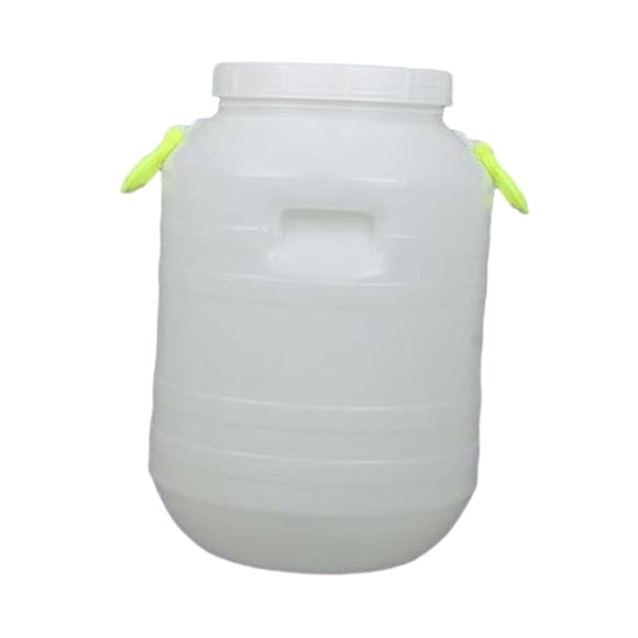 Cubo de plástico con tapa, versátil, ligero, portátil, para miel, para herramientas de alimentación de aves, comida para mascotas, harina, restaurante 25 L Ronda S Apertura