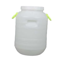 Magideal - Cubo De Plástico Con Tapa, Versátil, Ligero, Portátil, Para Miel, Para Herramientas De Alimentación De Aves, Comida Para Mascotas, Harina, Restaurante 25 L Ronda S Apertura