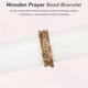 thumbnail image 4 of Brazalete de Cuentas de Oración Uxcell, Diámetro de 6mm, 108 Cuentas de Madera Natural Mala Pulseras de Enlace con Bolsa para Hombres y Mujeres, Artesanía Elástica, Color de Madera de Agar, 4 of 6