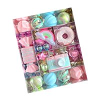 Magideal - Adornos Navideños, Juego De Colgantes Para Colgar, Accesorio Decorativo, Decoración Navideña Inastillable Para Regalo De Festival, Multiusos 58 Piezas