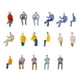 thumbnail image 3 of 100x Figuras De Pasajeros De Personas Sentadas De Tren En Maqueta Pintadas Escala 1:100 TT, 3 of 3