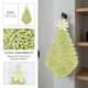 thumbnail image 3 of REGALWOVEN 2 Paquete de Toallas de Mano Colgantes de Chenilla con Flores Lindas, Suaves, Absorbentes, de Secado Rápido, Toallas Decorativas para Cocina, Baño Verde 12" x 12", 3 of 7