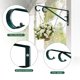 thumbnail image 4 of Colgadores para plantas Hystun Outdoor, 2 unidades, 39 cm, hierro verde negruzco, 4 of 6