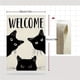 thumbnail image 3 of 1pc, Double-Sided Black Cat House Flag - Welcome Halloween Yard Decoration for Farmhouse Home Outdoor Garden - Burlap Holiday Decoration with Farmhouse Charm, 3 of 4
