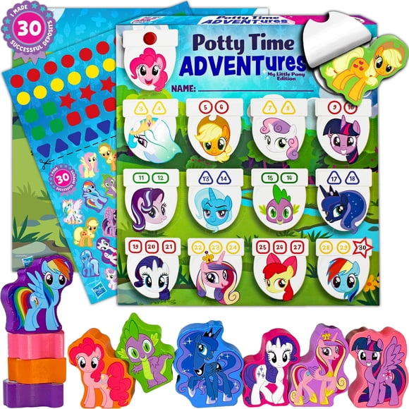Calendario de entrenamiento para el baño de niños pequeños LIL ADVENTS My Little Pony