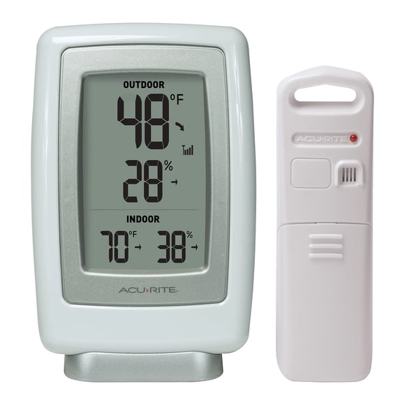 Termómetro AcuRite 00611 Higrómetro inalámbrico para interiores y exteriores