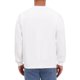 thumbnail image 3 of Sudadera Casual de Gimnasio de Manga Larga con Cuello Redondo de Color Sólido para Hombre M Blanco, 3 of 6