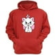 thumbnail image 1 of Polerón Canguro Gatos Aristócratas Rojo Talla M Unisex, 1 of 3