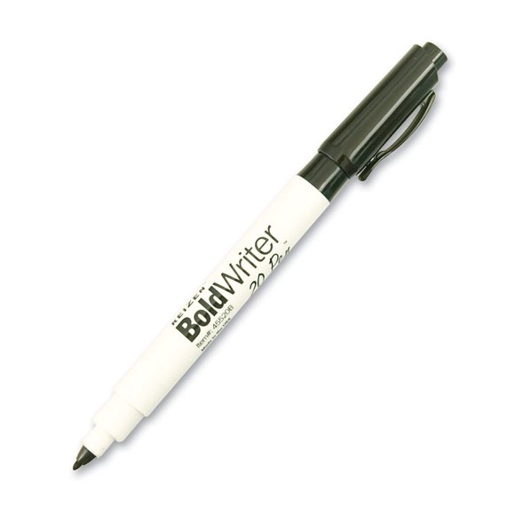 Bolígrafo BoldWriter 20 estilo 20-20 - Punta gruesa fácil de ver - Negro