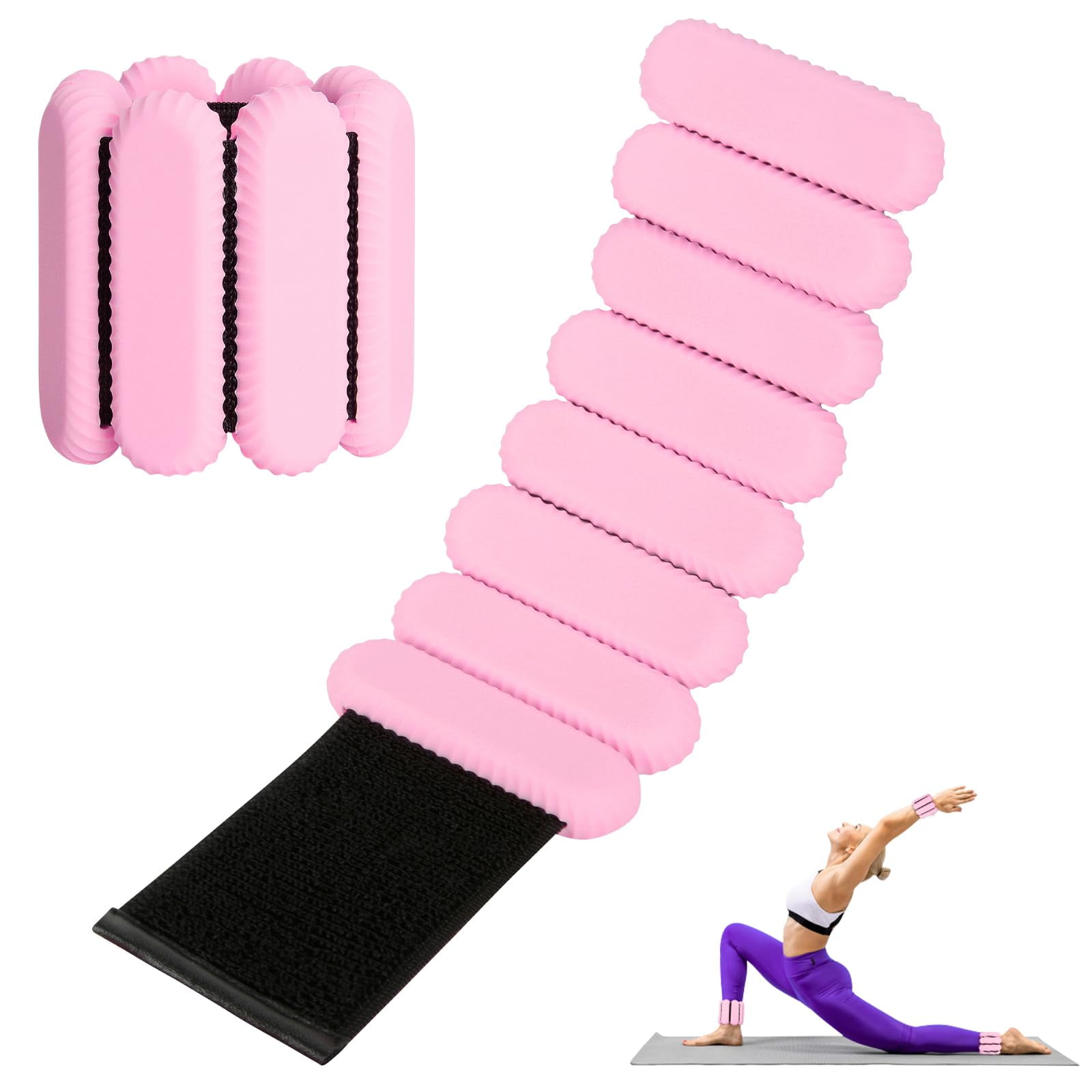 Sdoap - Jabón De Silicona Ajustable Para Muñeca Y Tobillo, 0,9 Kg, Color Rosa