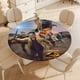 thumbnail image 4 of Jurassic World: Teoría del caos-theme Fitted Round Tablecloths Elastic Edged Table Covers Waterproof Table Cloth for Kitchen Holiday Party Tables Decor 120cm, 4 of 6