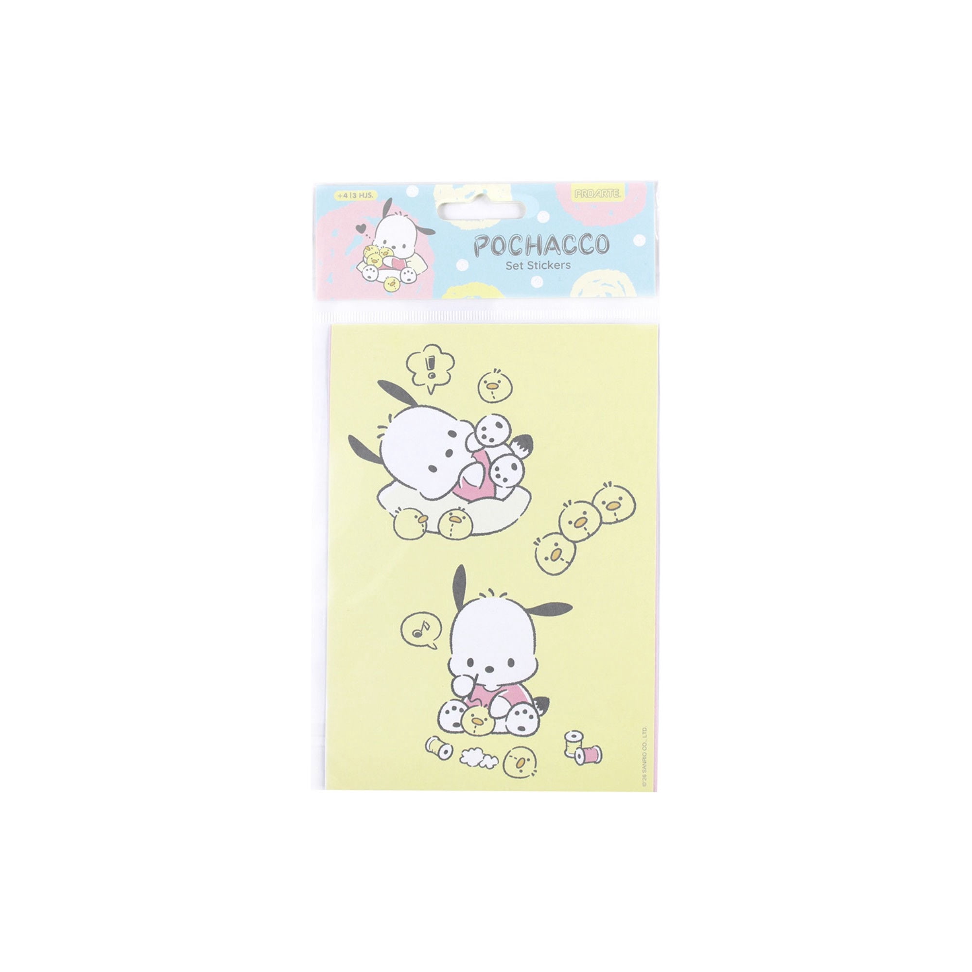 Pochacco set de stickers 3 hojas proarte | Lider