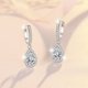 thumbnail image 4 of Aretes de Moissanita para Mujer 1cttw Color D Claridad VVS1 Aretes de Aro con Diamantes Aretes de Moissanita de Plata Esterlina para Mujer con Certificado, 4 of 8
