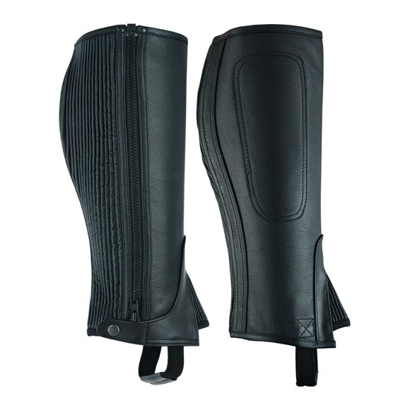 Media Polainas de Cuero LuxHide Negro Talla M Unisex Adulto