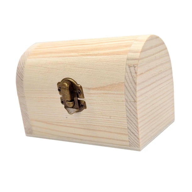 Caja De Madera Sin Terminar, Joyero Sencillo Para Fiesta De Cumpleaños, Joyería, Decoración Del Hogar, Estilo A