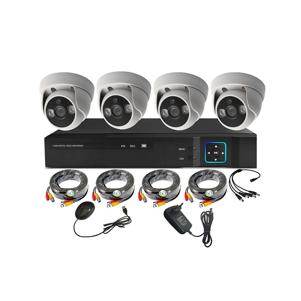 Vipa - Kit 4 Cámaras De Seguridad Interior Hd 1mp - I40l