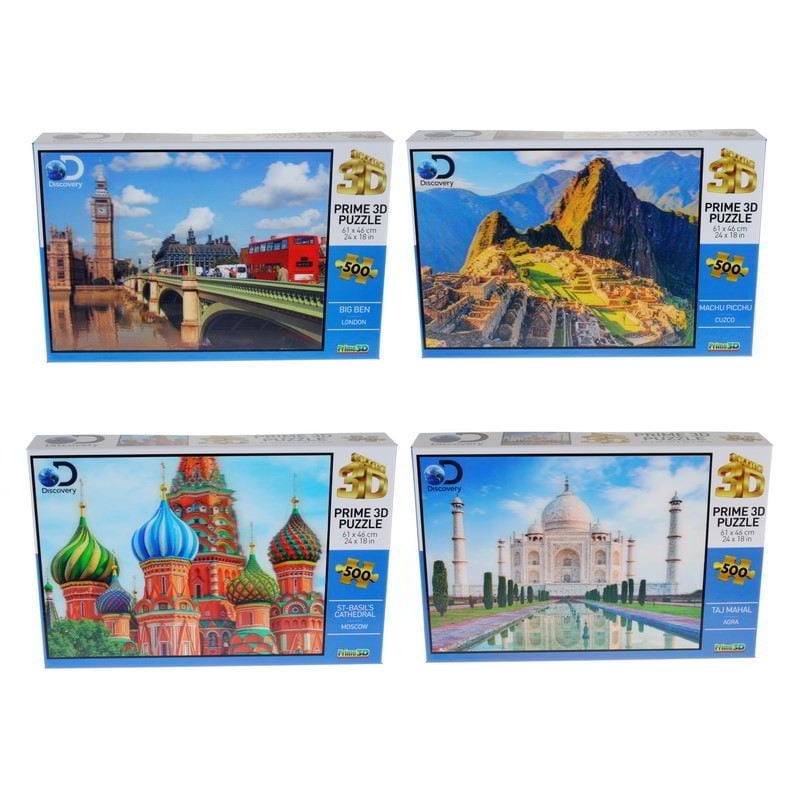 Discovery - Puzzle 3D De 500 Piezas Surtido 1 Un