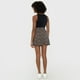 thumbnail image 3 of Falda Mujer Cintura Botones Animal Print Negro Corona, 3 of 5