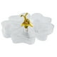 thumbnail image 1 of Bandeja Para Servir Dividida, Bandeja Decorativa Para Aperitivos De 5 Rejillas Para Frutas Secas Dulces, Transparente Con Conejo Dorado, 1 of 3