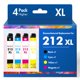 thumbnail image 1 of Cartucho de tinta recargado Cool Toner 212XL - Pack de 4, 1 of 7