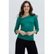 thumbnail image 1 of Polera Mujer Detalle Hombro Verde, 1 of 4