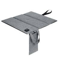 Xusx111 - Cojín De Asiento Calentado Con Batería - Cojín De Asiento De Calefacción Recargable Plegable Portátil Usb Para Oficina, Blanqueador, Estadio,