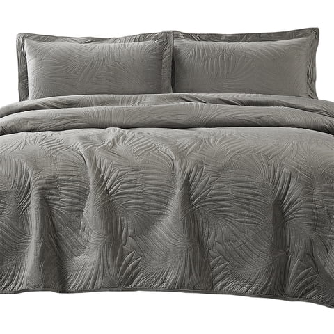 Mallorca - Quilt Liso Velvet Ibiza Gris Acero 1,5 Plazas