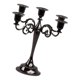 thumbnail image 2 of Candelabro De Metal De 5 Velas Candelabro 10 '' Candelero Soporte De Vela Negro, 2 of 5