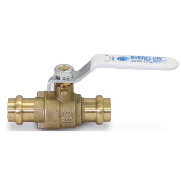 Válvula de bola Everflow 3/4" Press de paso total