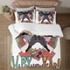 thumbnail image 1 of Kaiju No.8 Face on print Soft Bed Set Lightweight 3 Pieces Bedding Sets for All Season Comforter Set Easy Care, 1 of 5
