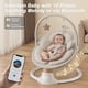 thumbnail image 4 of Baby Swing FasonBaby Electric con 10 melodías y 5 velocidades, color beige, 4 of 9