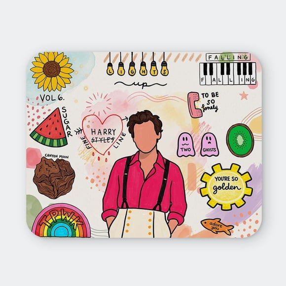 Mousepad 20x24 Cm - Diseño Harry Styles Collage Pop