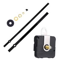 Magideal - Kits De Mecanismo De Movimiento De Reloj De Pared Que Funcionan Con Pilas, Kit De Motor De Reloj De Repuesto, Accesorios, Timbre De Movimiento Con Man 1 Par De Manos Negras