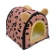 thumbnail image 1 of Casa Para Mascotas Plegable Camas Para Perros Convertibles Para Perros Pequeños Con Cojín Lavable Rojo 35x29x29cm, 1 of 5
