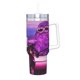 thumbnail image 2 of Grimace Vaso aislado de acero inoxidable con asa, diseño temático, regalo para familia, amigos y fans; incluye pajita y encaja en el portavasos estándar, 40 oz, 2 of 6