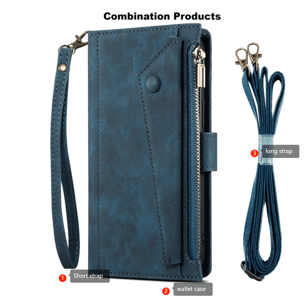 Leather Wallet Phone Case Flip Cover Magnetic Phone Case Android Wallet Case Samsung Galaxy S23 UITRA/S23 PLUS/S23/S22 UITRA/S22 PLUS/S22/S2 UITRA/S21 PLUS/S21