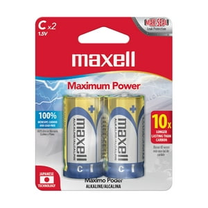 Pack 2 Pilas Alcalinas Maxell Tipo C